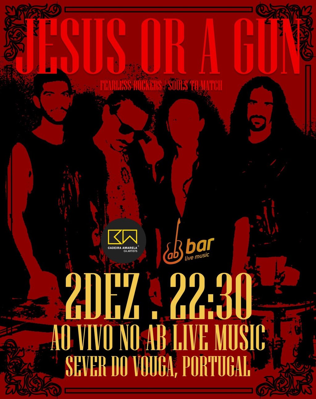 2 dez - AB Bar Live Music - Musica ao Vivo - Jesus or a Gun