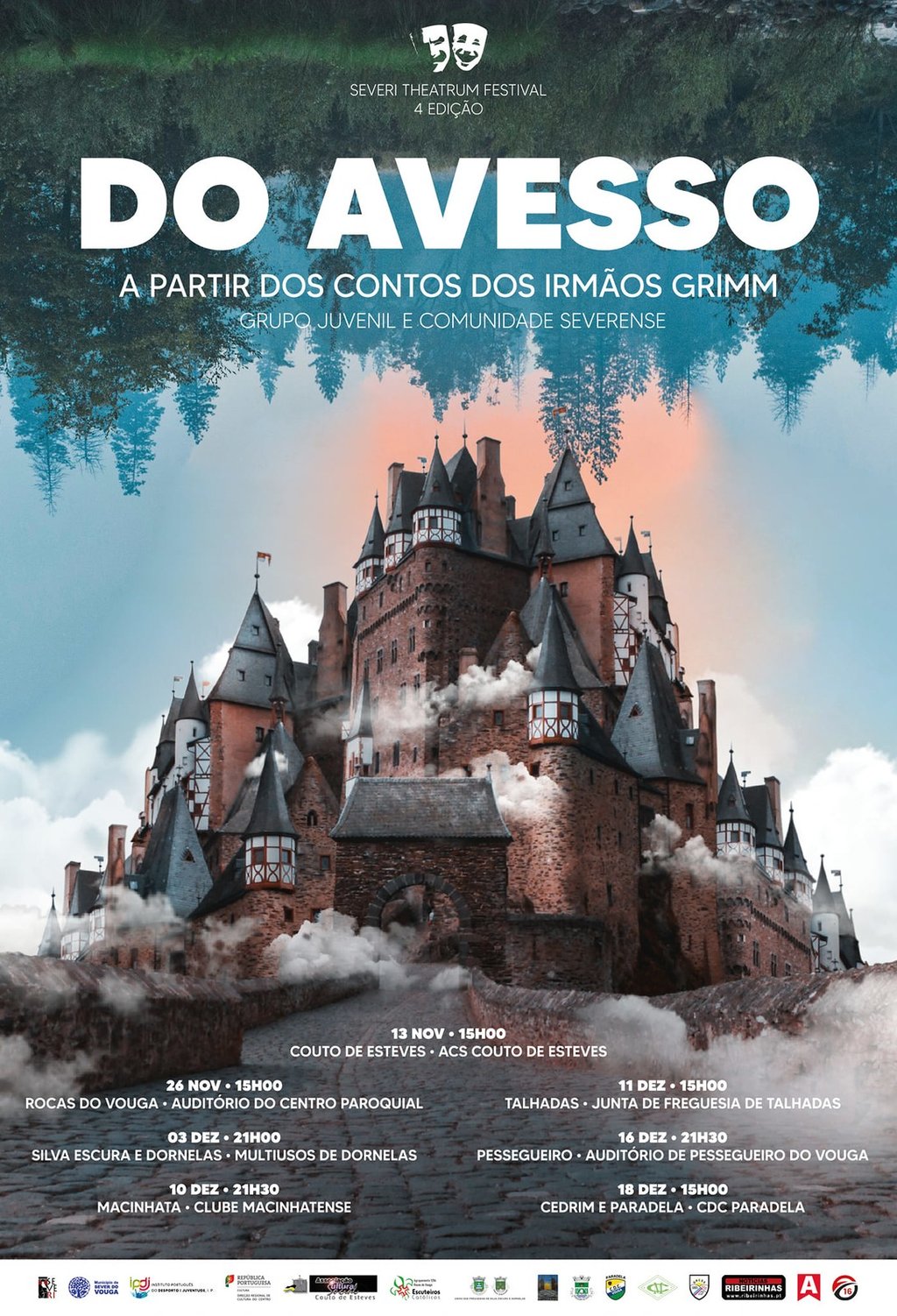 3, 10, 11, 16 e 18 de Dez - Teatro - Do Avesso - teatro Itenerante pelas freguesias